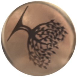 Arbre noir sur argent