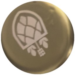 Écusson houblon blanc sur doré