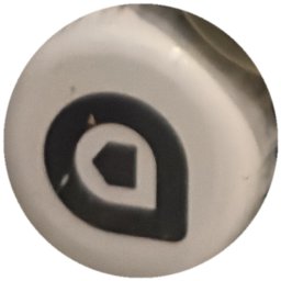 Repère goutte noir sur blanc