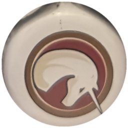 Licorne crème et bordeaux