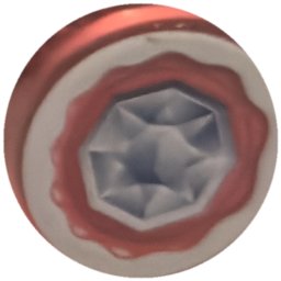 Diamant sur sceau rouge (fond blanc)