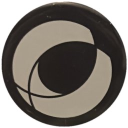Cercle et ovale blanc sur noir