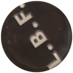L.B.F. blanc sur noir