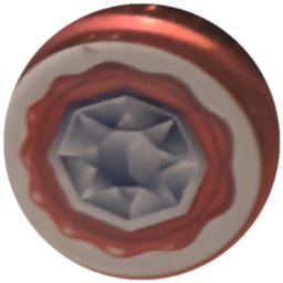 Diamant sur sceau rouge (fond blanc)