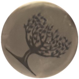 Arbre noir sur argent