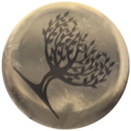 Arbre noir sur argent