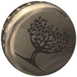 Arbre noir sur argent