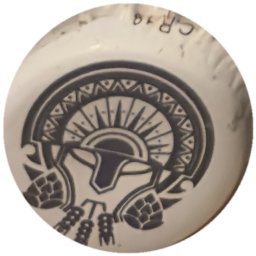 Médaillon tribal casque et houblon sur blanc