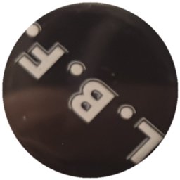 L.B.F. blanc sur noir