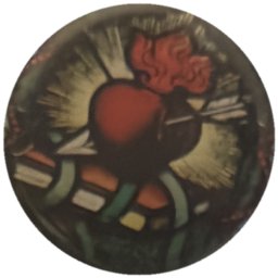 Cœur ailé coloré