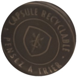 Pensez à trier, capsule recyclable (écusson)