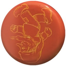 Gnome au trait sur rouge